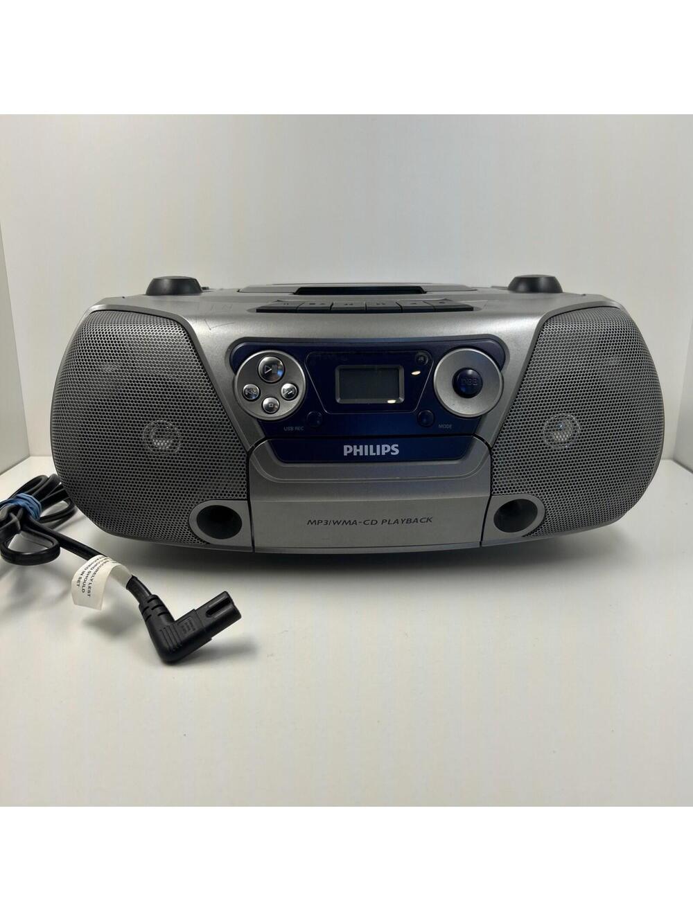 Philips SoundMachine AZ1852 Fm Radio Cassette Cd Usb Tape Tested